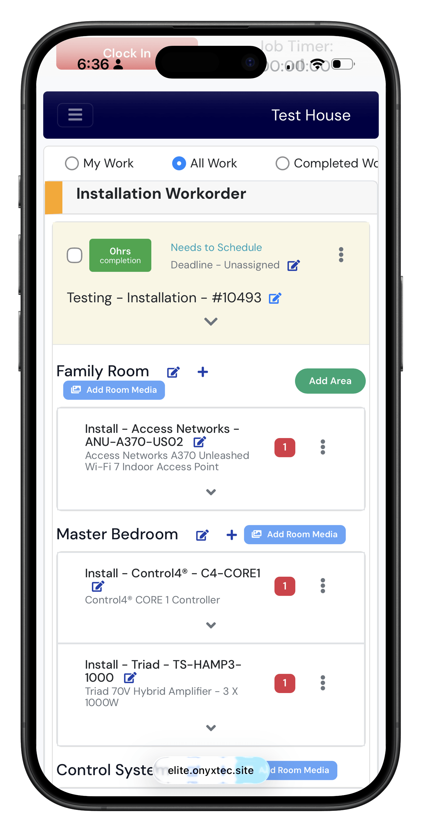 EliteWorker commission tracking on iPhone
